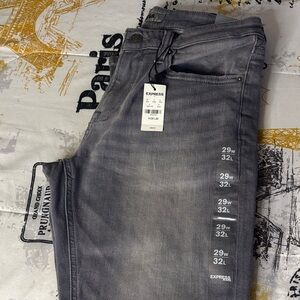 Express Charcoal Skinny Men's Jeans